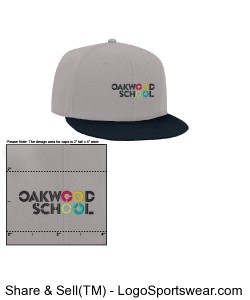 Otto Wool Blend Flat Bill Snapback Cap Design Zoom